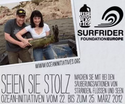 Bild: Surfrider Beach Cleanup in Oberschleißheim mit DLRG