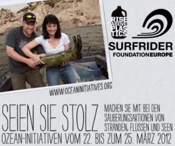 Surfrider Beach Cleanup in Oberschleißheim mit DLRG Bild: Surfrider Beach Cleanup in Oberschleißheim mit DLRG
