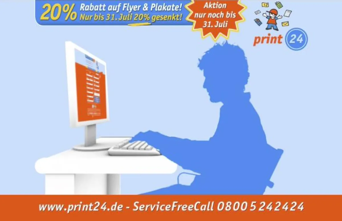 Mit print24 schnell, zuverlässig, online- günstig und in hoher Qualität drucken!