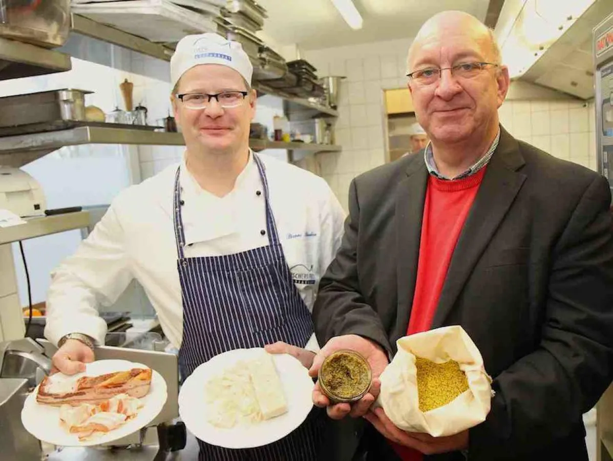 Pierre Binder (Küchenchef Hotel Birke) und Markus Huber (Geschäftsführer FEINHEIMISCH)