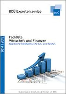 Online: Fachliste mit 350 Wirtschaftsübersetzern für 35 Sprachen Bild: Online: Fachliste mit 350 Wirtschaftsübersetzern für 35 Sprachen