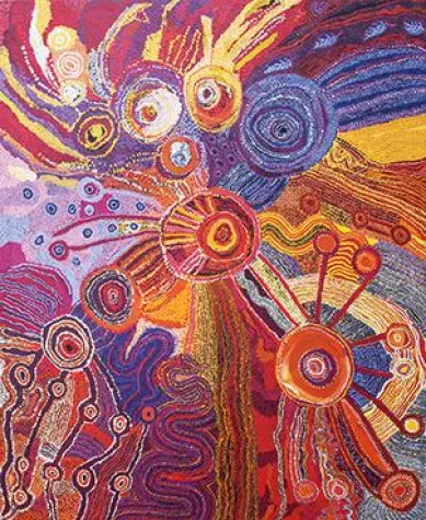 Bild: DON’T FORGET TO SING! Aboriginal Art aus den Western APY Lands in München