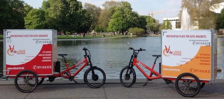 Bild: veloCARRIER erobert den Markt des innerstädtischen Gütertransports mit E-Lastenrädern
