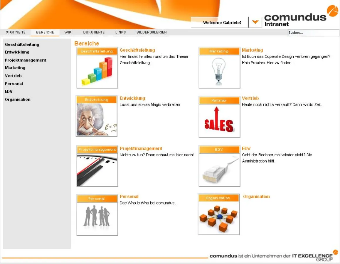 Intranet bei comundus GmbH mit Liferay Portal realisiert