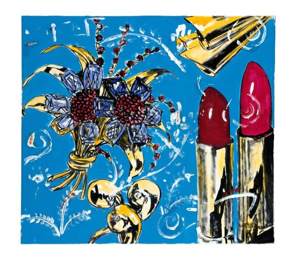 Luxusstillleben VII / 1991 / 90 x 100 cm / Acryl auf Leinwand