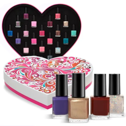 Bild: Neu: youstar 'Coloured Heart' - 21 Nagellacke in hochwertiger Geschenkbox
