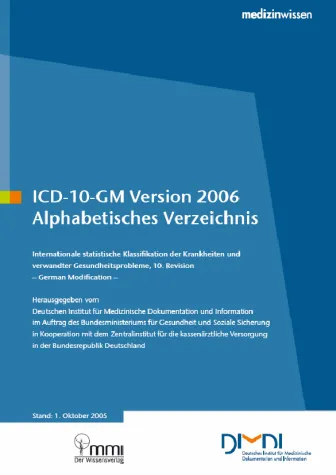 ICD-10-GM und OPS, Versionen 2006: Bücher vom DIMDI jetzt erhältlich Bild: ICD-10-GM und OPS, Versionen 2006: Bücher vom DIMDI jetzt erhältlich