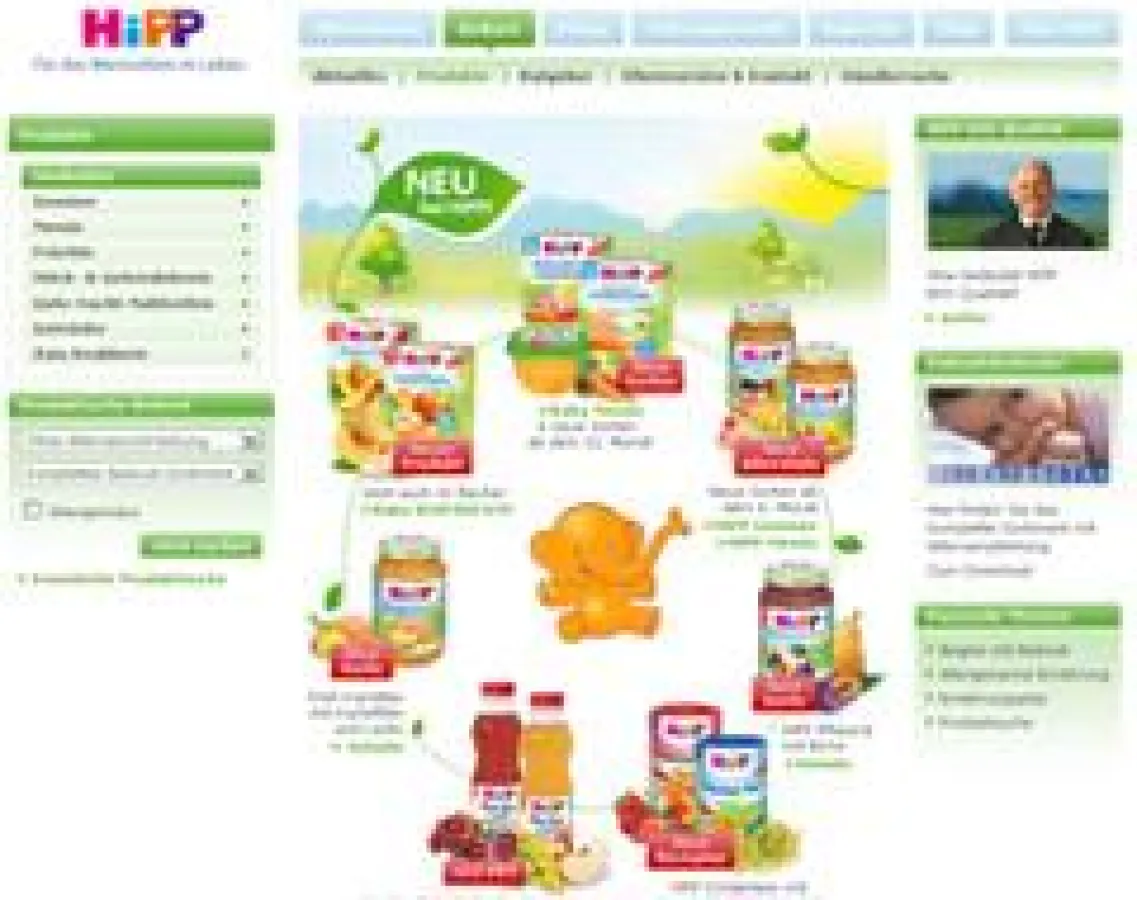 Viele leckere Produktneuheiten von HiPP jetzt online.