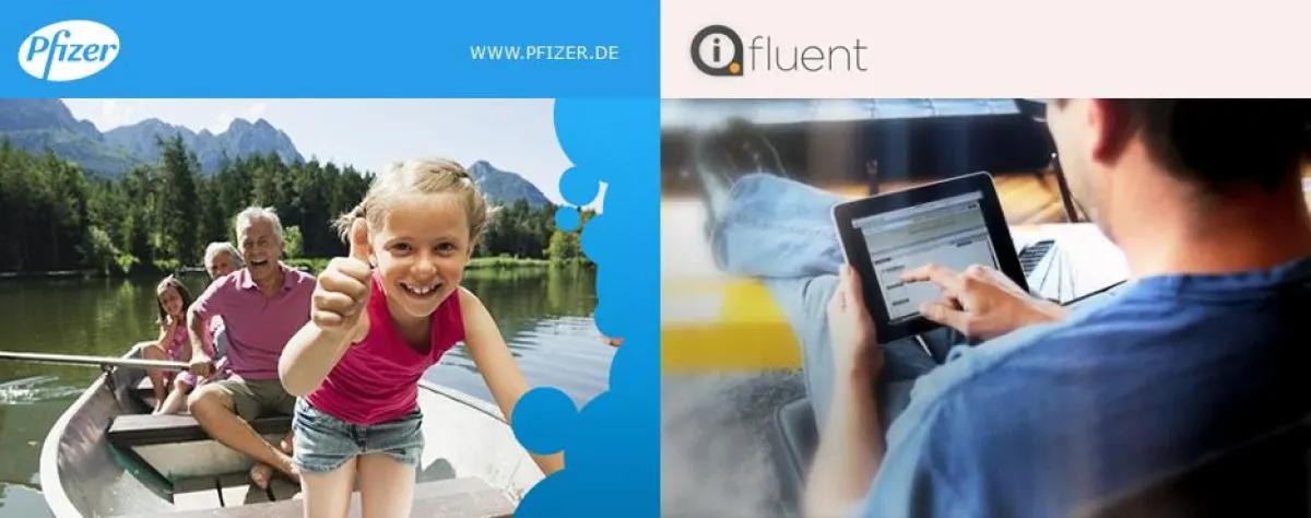 Pfizer Website und IQFluent