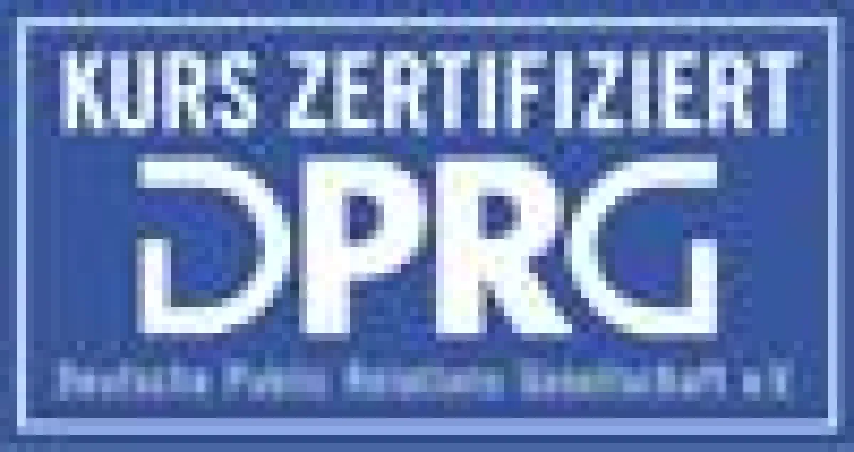 Zertifizierungssiegel der DPRG für PR+plus.