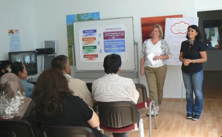 Bild: Betreuen - Bilden - Brücken bauen