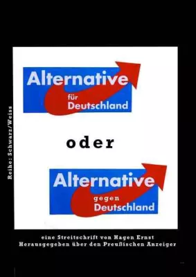 Bild: Schwarz/Weiss Buch 2: Alternative für Deutschland oder Alternative gegen Deutschland