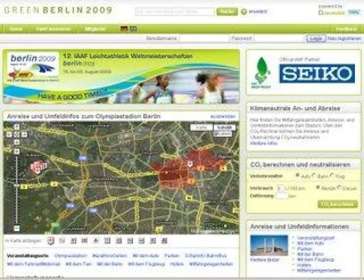 Bild: Klimafreundliche Anreise zu den 12. IAAF Leichtathletik Weltmeisterschaften berlin 2009TM