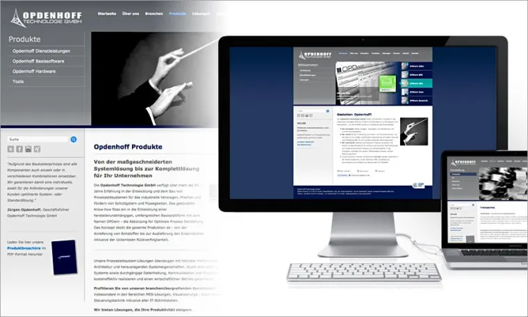Bild: Relaunch der Opdenhoff Technologie GmbH Onlinepräsenz