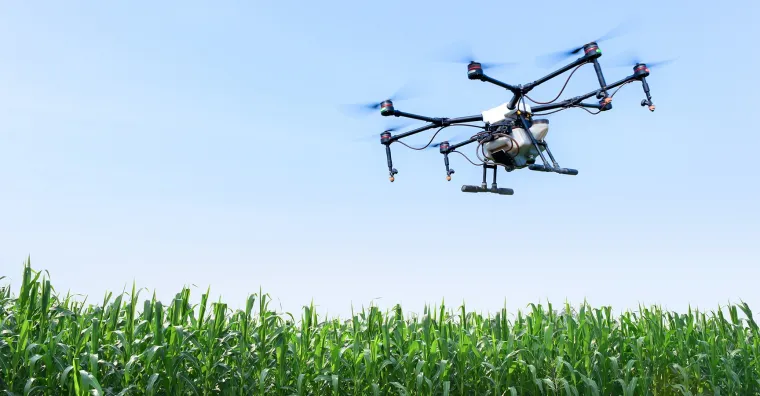 Bild: Modernes Agriscouting: Drohnenbasierte Technologie zur Pflanzenüberwachung