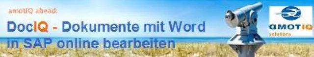 DocIQ – Dokumente mit Word in SAP online bearbeiten Bild: DocIQ – Dokumente mit Word in SAP online bearbeiten