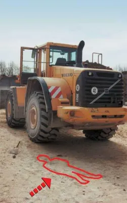 Bild: Rück-sichts-los von Baumaschinen überrollt