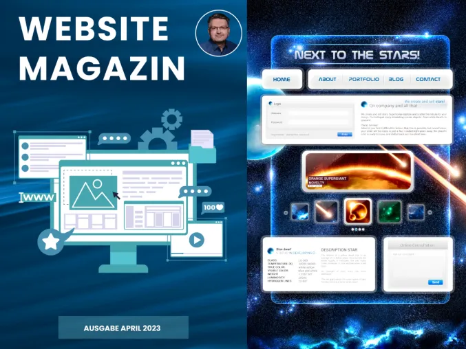 Bild: Maximiere deine Webpräsenz mit dem 1. Website Magazine und KI News!