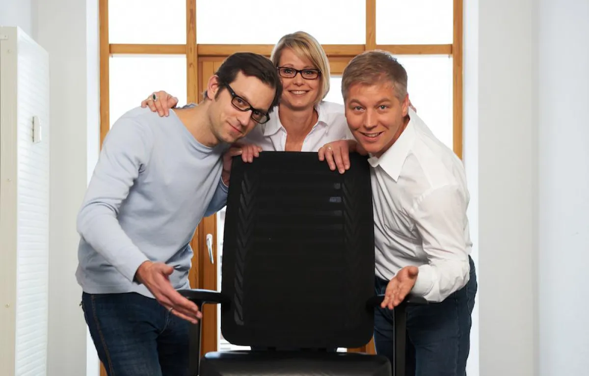 Moritz Strube (F&E), Stéphanie Naujock (Personal, Prokura) und Kai Reinhard (CEO) von Micromata