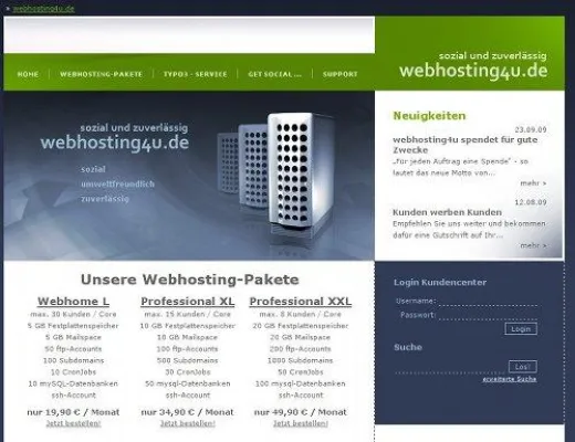 Bild: webhosting4u spendet für gute Zwecke