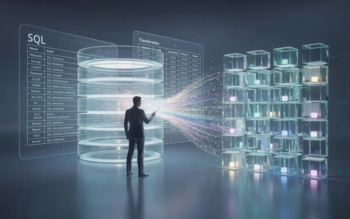 Mensch - dTP - SQL-Datenbank - Cubes