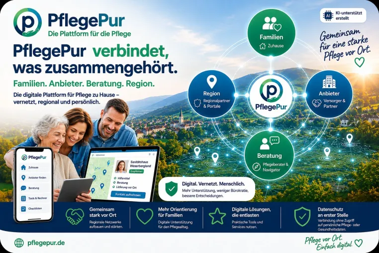 Bild: PflegePur baut bundesweites Partnernetzwerk für die Pflege zu Hause aus