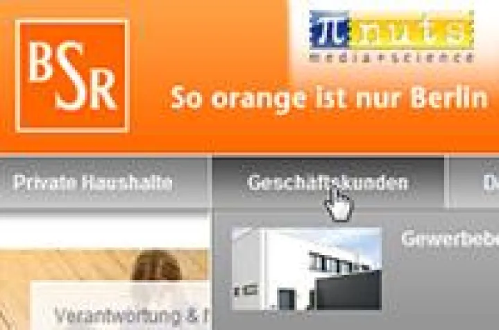 Bild: Relaunch der BSR-Website