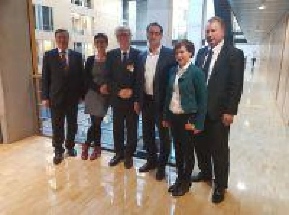 Dipl.-Ing. Reinhard Genderka (IfKom), Saskia Esken (MdB), Dipl.-Ing. Wilfried Grunau (ZBI), Sören Bartol (MdB), Doreen Blume (IfKo