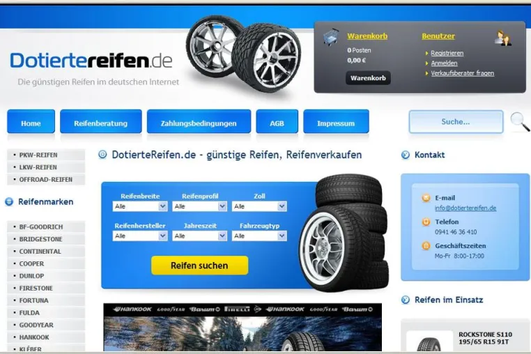 Online-Reifenshop "DotierteReifen.de" erfolgreich gestartet Bild: Online-Reifenshop "DotierteReifen.de" erfolgreich gestartet