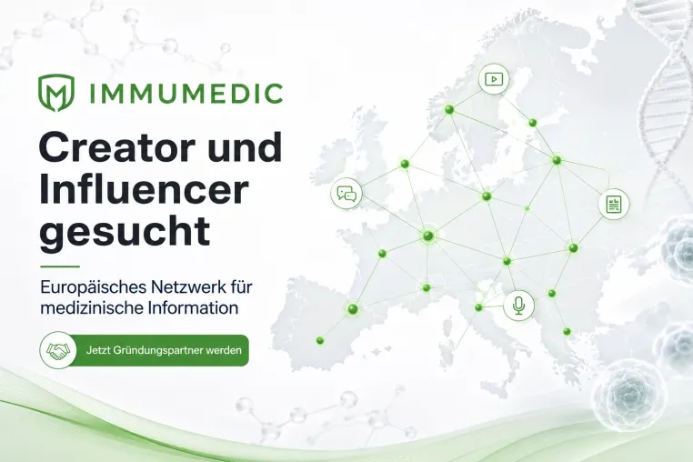 Bild: IMMUMEDIC sucht Creator und Influencer für ein europäisches Netzwerk medizinischer Information