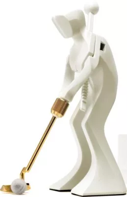 Bild: Ein Microgolfer wird zur Kiezgröße