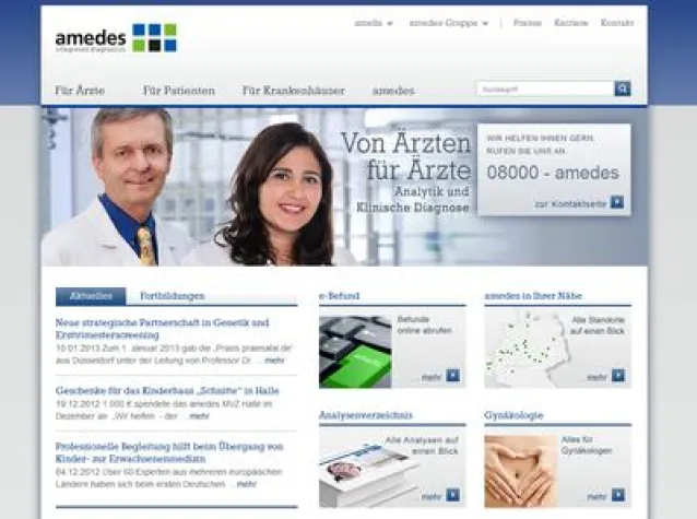 Bild: E-Commerce-Agentur atlantis media relauncht Unternehmenswebsite der amedes Group