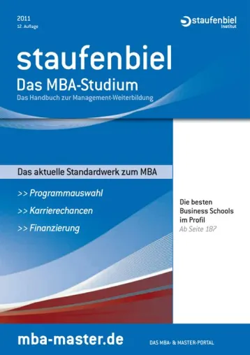 Trends und Tendenzen aus Staufenbiel Das MBA-Studium Bild: Trends und Tendenzen aus Staufenbiel Das MBA-Studium