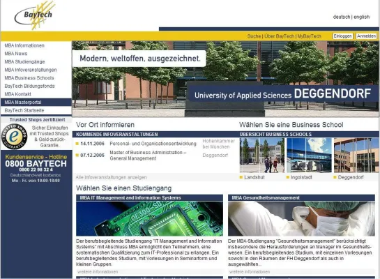 Bild: Gelungener Relaunch des BayTech Masterportals