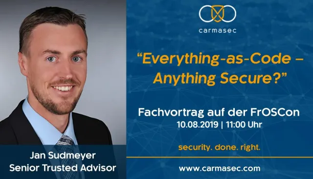 Bild: Einladung zum Fachvortrag: „Everything-as-Code – Anything Secure?“