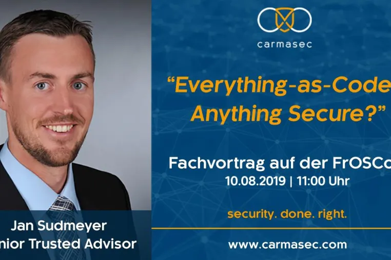 Bild: Einladung zum Fachvortrag: „Everything-as-Code – Anything Secure?“