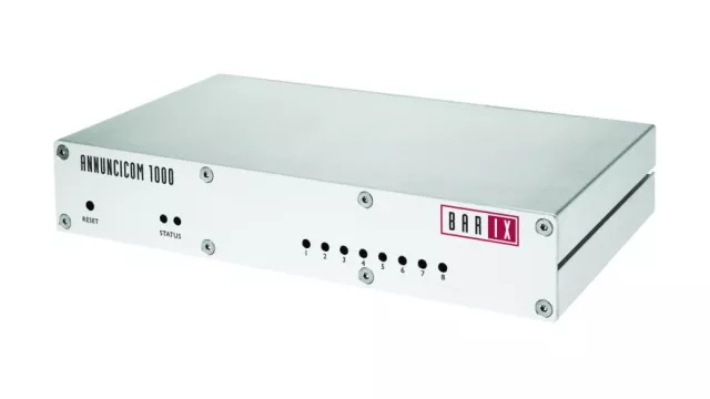 Bild: Barix Annuncicom 1000 mit SIP-Fuktionalität: Premium-Gerät für VoIP, IP Intercom und Hintergrundmusik