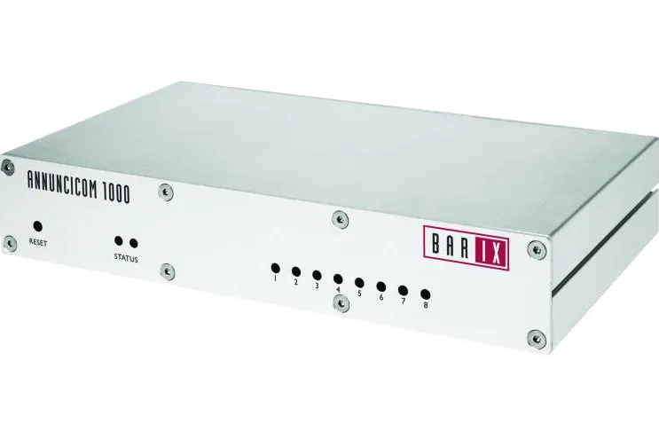 Bild: Barix Annuncicom 1000 mit SIP-Fuktionalität: Premium-Gerät für VoIP, IP Intercom und Hintergrundmusik