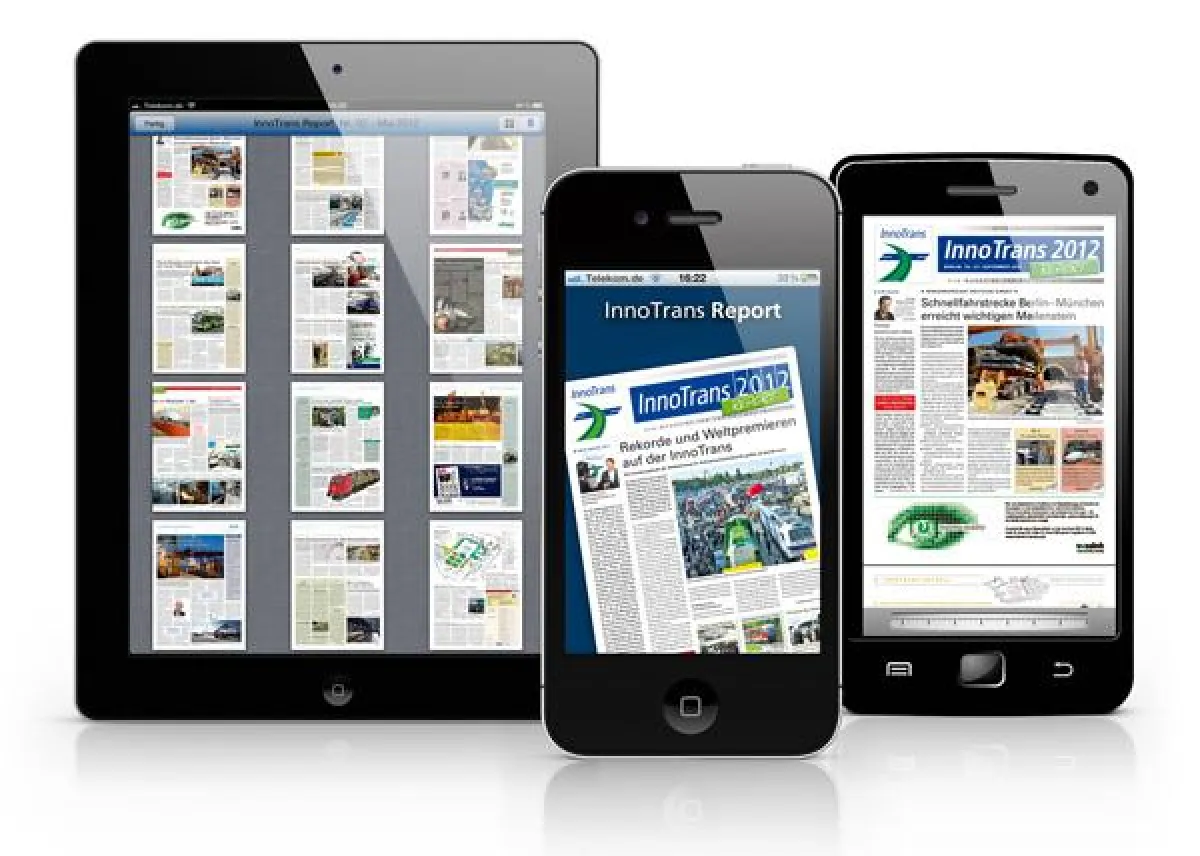 InnoTrans Report App von Heidelberg Mobil