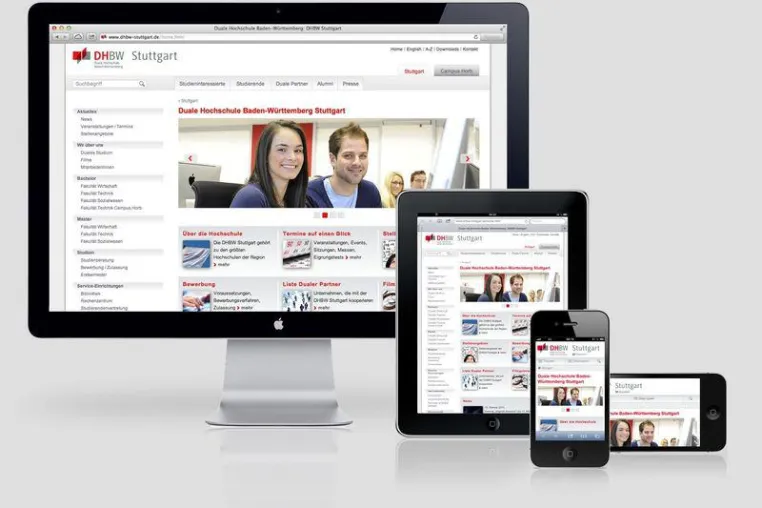 Bild: DHBW Stuttgart – Responsive Design mit TYPO3