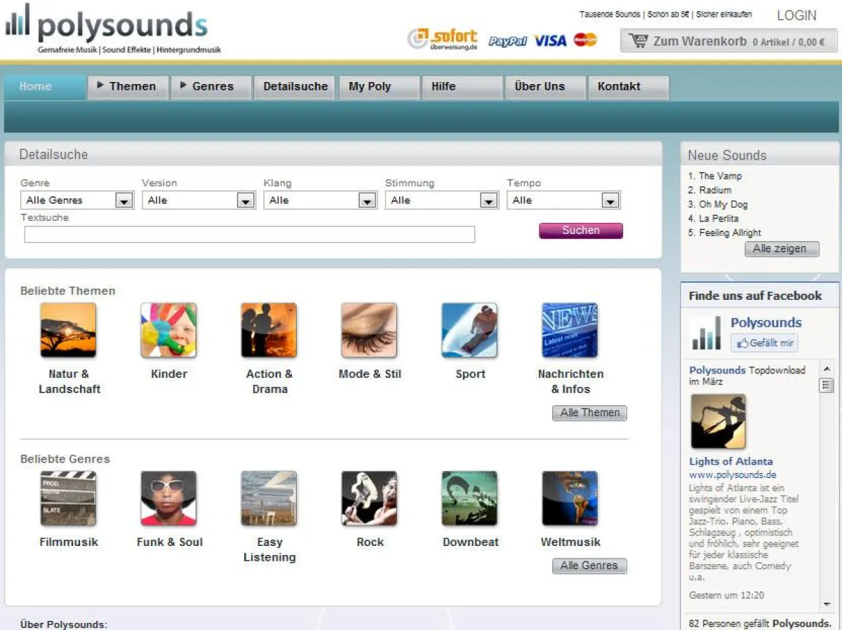 www.polysounds.de, GEMA-freie Titel, Royalty Free Music