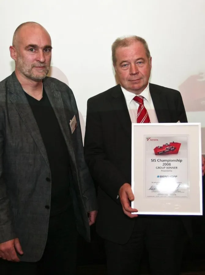 Ulrich Berghoff und Winfried Klaus von der Berghoff GmbH