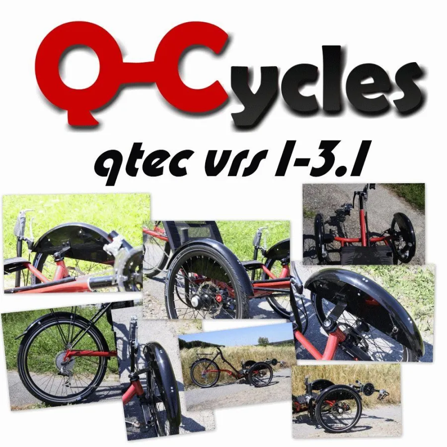 Q-Cycles Njunis-Trike Schutzbleche der Serie qtec vrs1-3.1