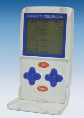 Bild: Rückenschmerzen sanft und effektiv behandeln - mit dem Elektrostimulationsgerät DIGITAL FIT® TENS/EMS 1200
