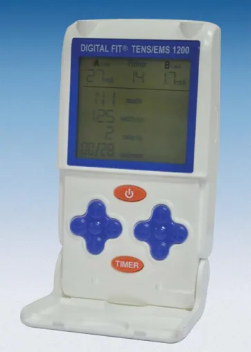 Bild: Rückenschmerzen sanft und effektiv behandeln - mit dem Elektrostimulationsgerät DIGITAL FIT® TENS/EMS 1200