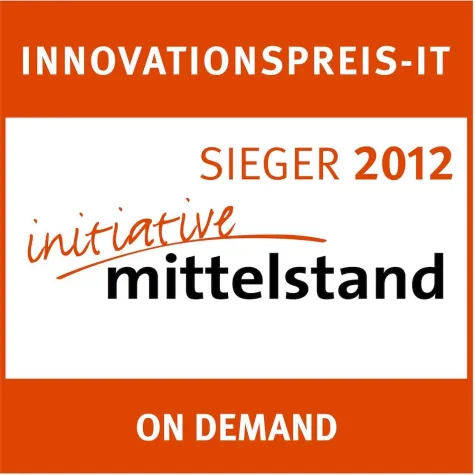 Bild: Infopark gewinnt Innovationspreis-IT 2012 in der Kategorie "On Demand"