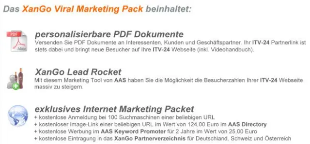 Bild: AAS Affiliate System - Online Marketing Tools für XanGo verfügbar