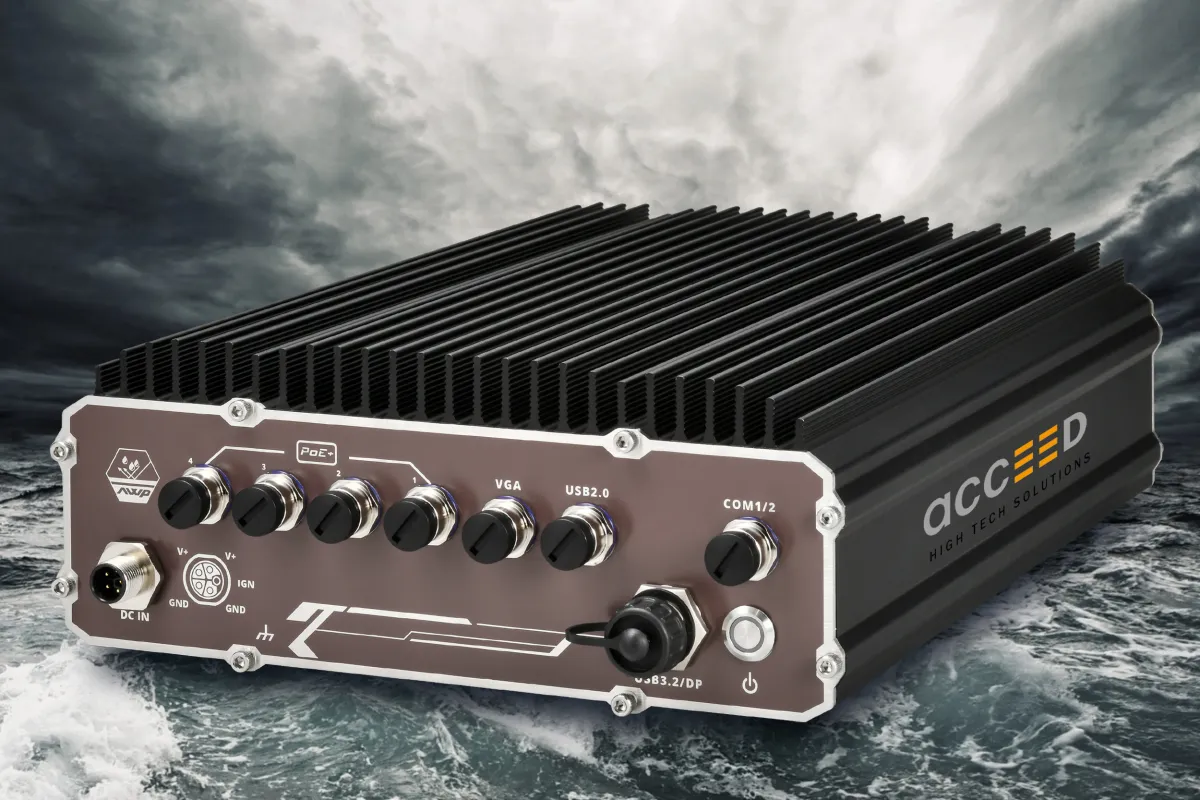 Acceed präsentiert den neuen Nuvo-9650AWP im IP-66-Chassis (© Acceed GmbH)