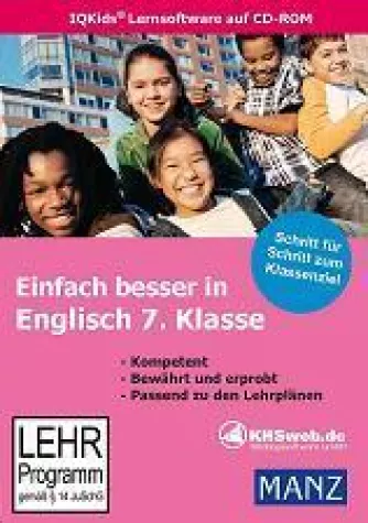 Neuerscheinung Lernsoftware „Einfach besser in Englisch 7. Klasse“ Bild: Neuerscheinung Lernsoftware „Einfach besser in Englisch 7. Klasse“
