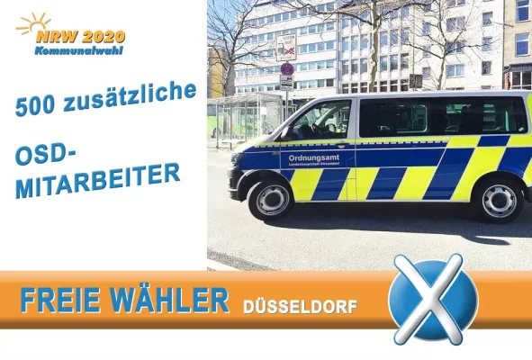 Bild: 500 zusätzliche OSD-Mitarbeiter für Düsseldorf